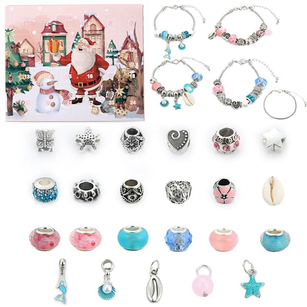 Julkalender med 24 överraskningar - Blind Box med armbandssats A
