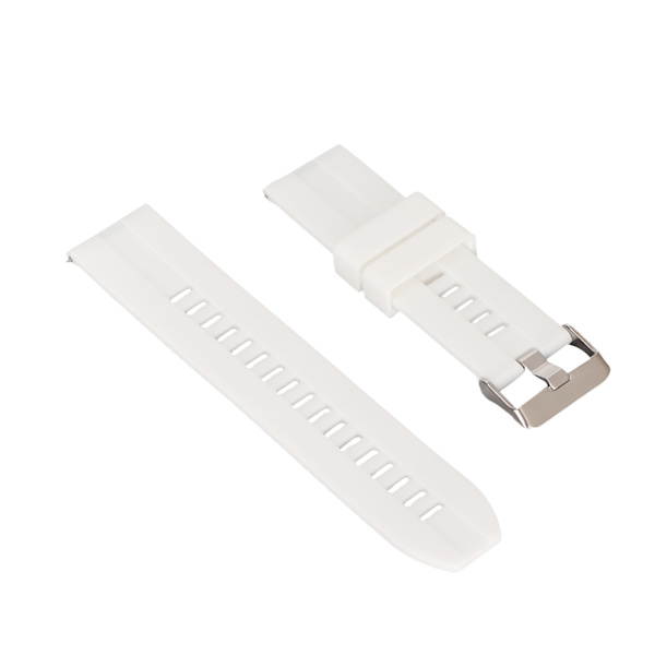 Armband 22mm Universal Snabbkoppling Silikontillbehör för Realme Watch 2 Vit