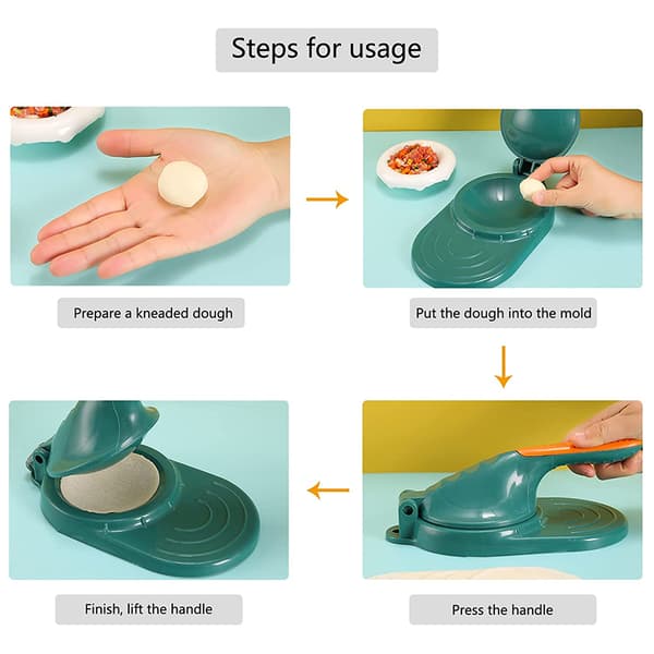 Manuell Dumpling Skin Deggare Dumpling Wrapper Pressare Tortilla Press Tortilla Maker Kökspryl