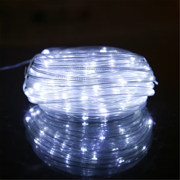Solcells-LED-lampa Fairy String Rope för trädgård