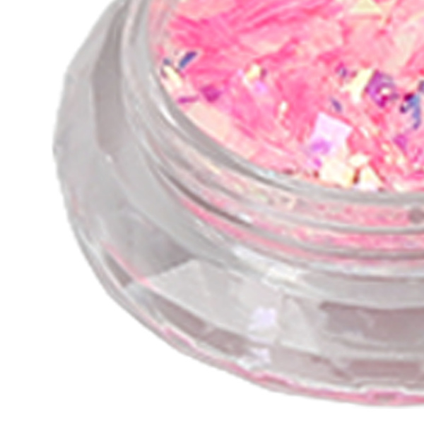 6 Ask Nagelkonst Glitterpulver Blandade Färger Manikyr Dekoration Sekvenser Flakes för Nagelsalong