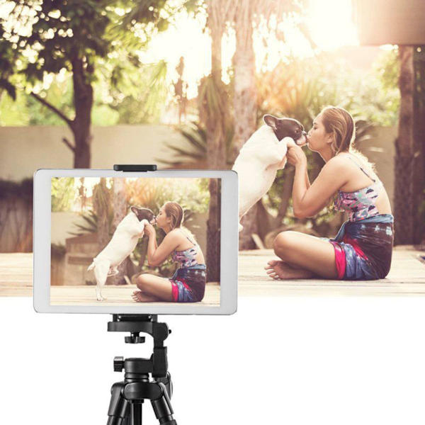 Universal Tripodhållare Mount Clamp Clip Bracket för Mobiltelefon  Tablet Kamera