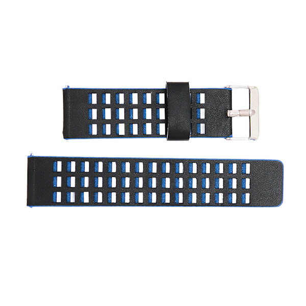 Läderarmband Kompatibelt för Realme Watch 2 Ersättning 22mm Armbandsband Armband Armband Svart Blå