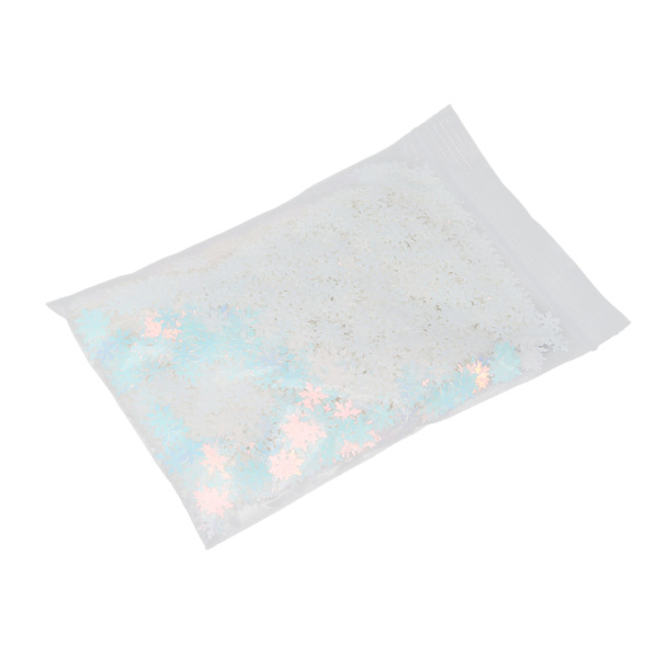Nagelglitter Sekvenser Trendiga Glittrande Snöflingaformade Nagelkonst Pailletter Dekorationer för Fest 1.8oz