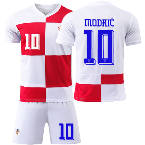 2024 EM-tröjor och fotbollströjor set Croatia No.10 M