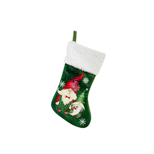 Julstrumpor med ansiktslösa äldre, julpynt, julstrumpor för barn Red