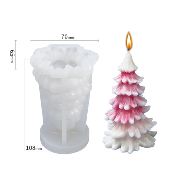 Christmas Silikon Form Jultomten Julgran diy mold