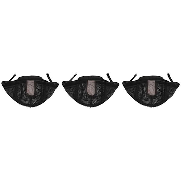 3-pack Perukmössor Mjuka Andningsbara Flexibla Nylonkupolstrumpor Perukmössa för att göra peruker Kvinnor Män