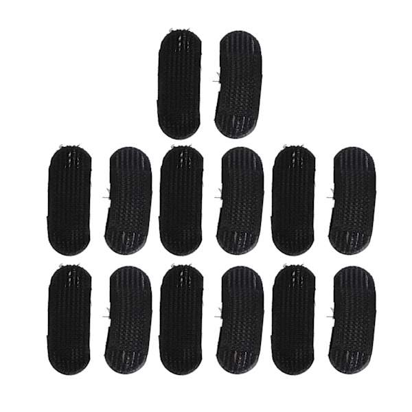 7 Par Hårkuddar för Volym Svart Spårfria Osynliga Fluffiga Hårkuddar för Kvinnor Flickor DIY Frisyr