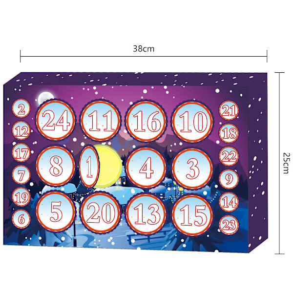 Jul Barnpresent Bubbla Plast 24 siffror Advent Countdown Blind Box Present 1