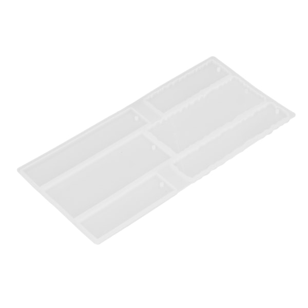 Bokmärkesform i Säkert Silikon, Återanvändbar, Hållbar, DIY-Tillverkning, Transparent, Rengörbar, Hantverksgjutningsform för Hemmet