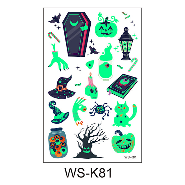 6st 3D Halloween-tatueringar
