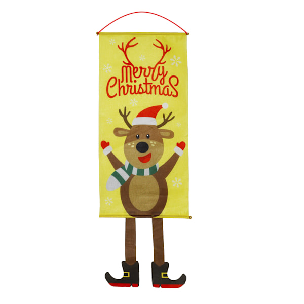 Juldekorativa hängande tyg non-woven tecknad hängande målning Julfest Genie B About 110 * 40cm