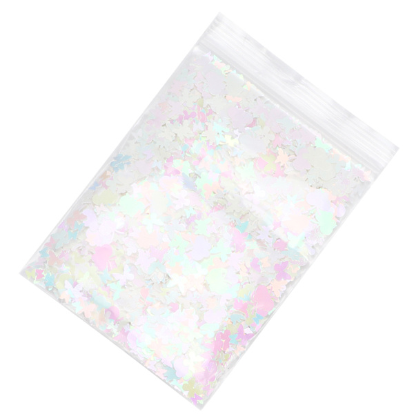 Fjärilsglitter 10g Glimmande Färgglada Sekvenser Dekaler för Nagelkonst Hantverk Resinform Dekoration