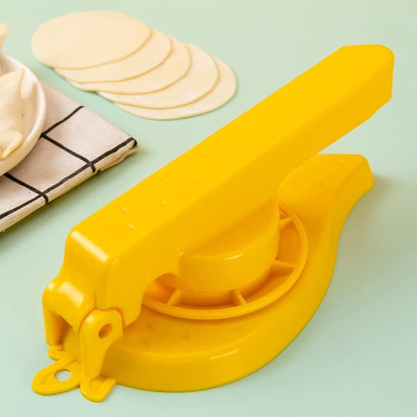 Tidssparande Dumpling Skin Wrapper Form Manuell Pressform ABS Degpressare Hemkök Bakverktyg