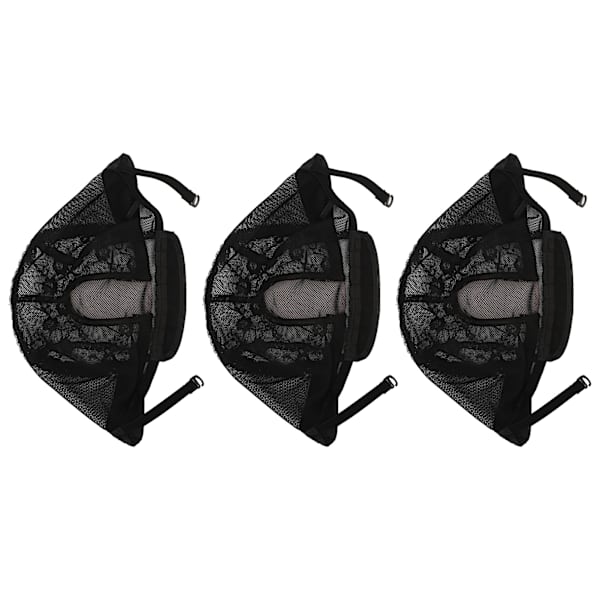 3-pack Perukmössor Mjuka Andningsbara Flexibla Nylonkupolstrumpor Perukmössa för att göra peruker Kvinnor Män