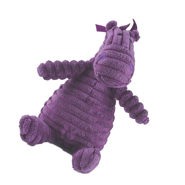 Djuranvändbar Squeaky Crinkle Plyschleksak Avlastning Tuggbart Djurljud Plyschleksak Lila för Hund Husdjur