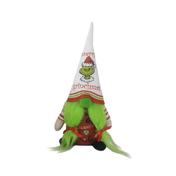 Julgrinchdocka Ansiktslös Docka Grinch Rudolph Festival Inredning Prydnader 2 28*12*8.5