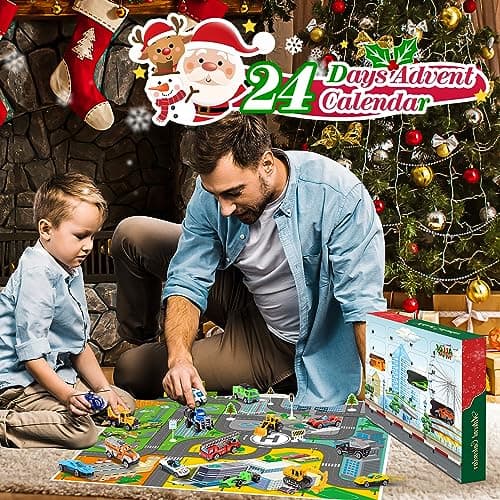 Adeokay Bil Adventskalender 2023 Barn, Julkalender för Barn 1