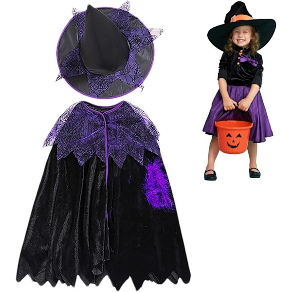 Häxa Halloween-kostymer för flickor