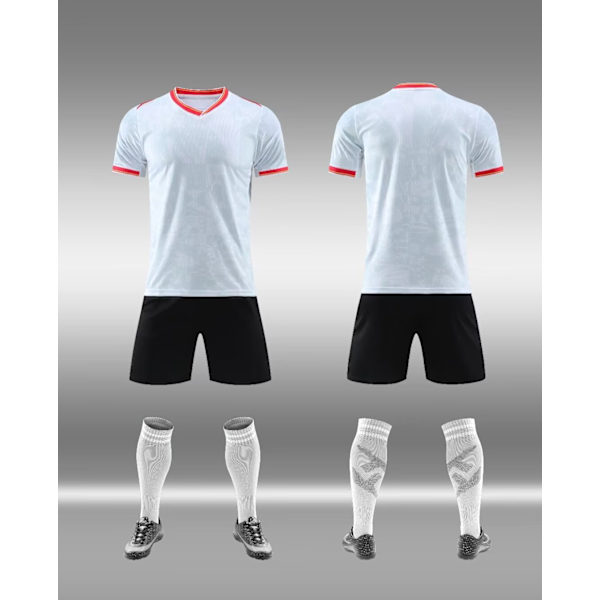 Fotbollströja set för klubb, fotbollsträningsuniform, snabbtorkande G S
