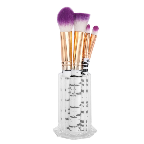 Nagelkonstborsthållare Målnings Penna Etui Organizer Manikyr Verktyg Behållare (Transparent)