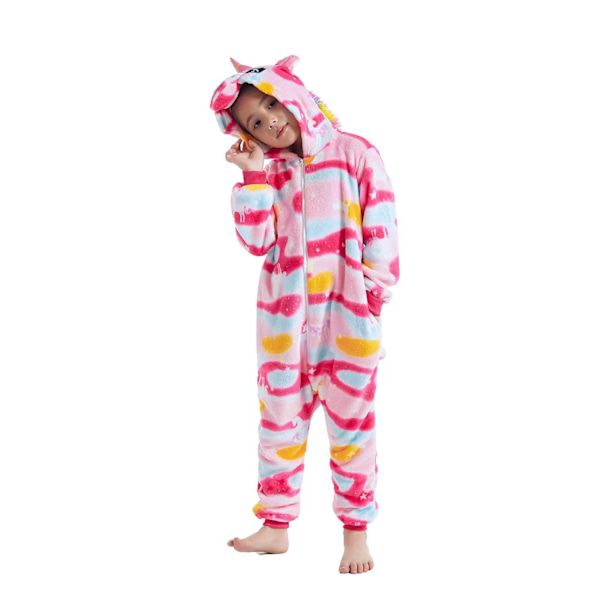 Flanellpyjamas, förtjockade för både män och kvinnor, barnsliga djur, ekorrar, tecknade jumpsuit-pyjamas, hemmakläder, Stitch-fladdermöss Dyeing Tianma 100cm