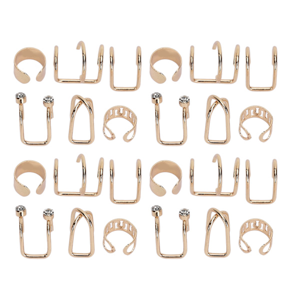24 st Skäggpärlor Guld Lätt Dekoration Mångsidig Robust Armband Skäggpärlor för Halsband Bil DIY