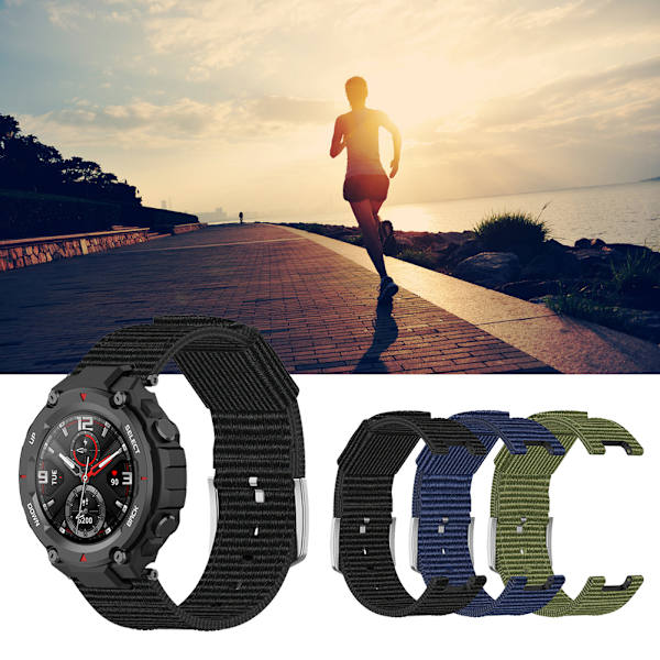 Ersättningsarmband för Amazfit T Rex Smartwatch Mjuk Andningsbar Svettbeständig Hudvänlig Rem med Installationsverktyg