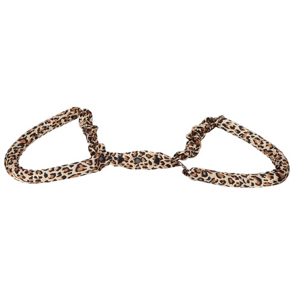 Värmefri Locktångsdiadem EVA-skum Mjuk Bomull Sov DIY Lockar Rullar Hårstilverktyg Leopardmönster