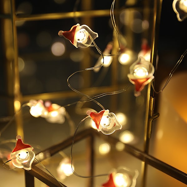 Christmas Wansheng Festival dekorativ festonglampa Santa Claus Snowman Tree Lighting Chain E 3 M 30 led
