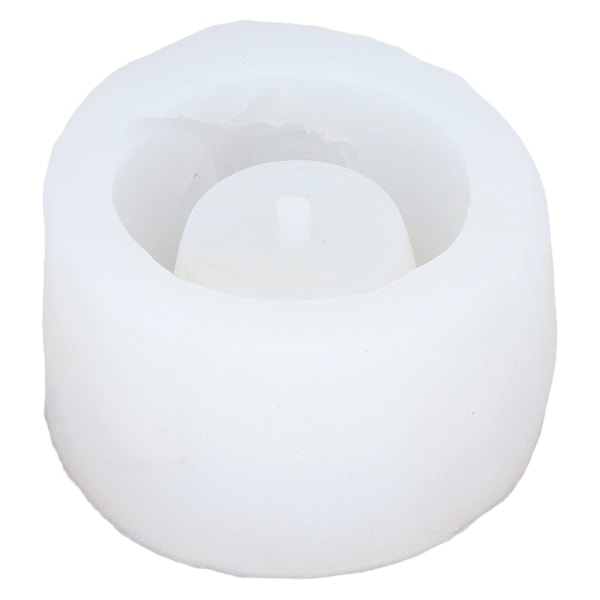 Blomkruka Form i Silikon Rund Multifunktionell DIY Sukkulenter Planter Form med Dräneringshål för Skålar Tillverkning 50-2285-D
