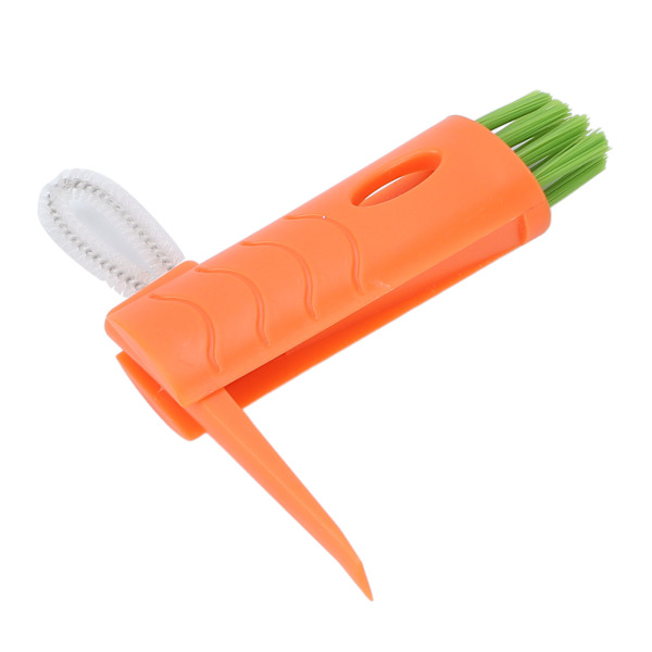 5-pack Rakhyvelrengöringsborste Multifunktionell Bärbar Nylon Hårtrimmer Rengöringsborste för Mugg Tallrik Orange