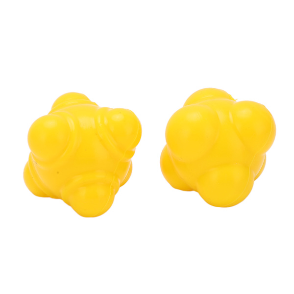 2 st Irregular Ball Agility Trainer Hand-öga Koordination Träningsboll Gummi Reflexboll