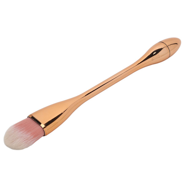 Nageldammborste Mjuk Fiber Delikat Beröring Hudvänlig Utsökt Multifunktionell Borste för Makeup Mask Roséguld