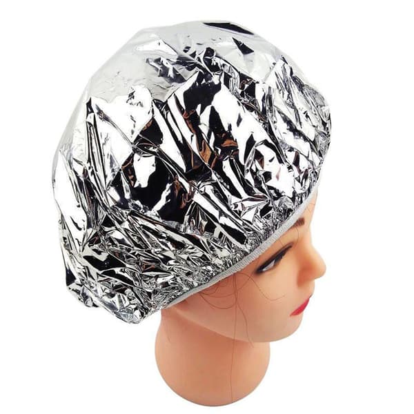 4-pack Aluminiumfolie Vattentäta Spa Hår Salong Dusch Engångs Hem Hattar Hårvårdsskydd