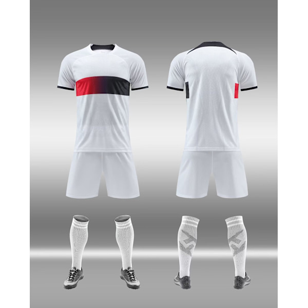 Fotbollströja set för klubb, fotbollsträningsuniform, snabbtorkande C 3XL