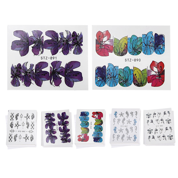 Nail Art Stickers Nageldekorationer DIY Nail Art Accessoarer för Hem Nagelsalong