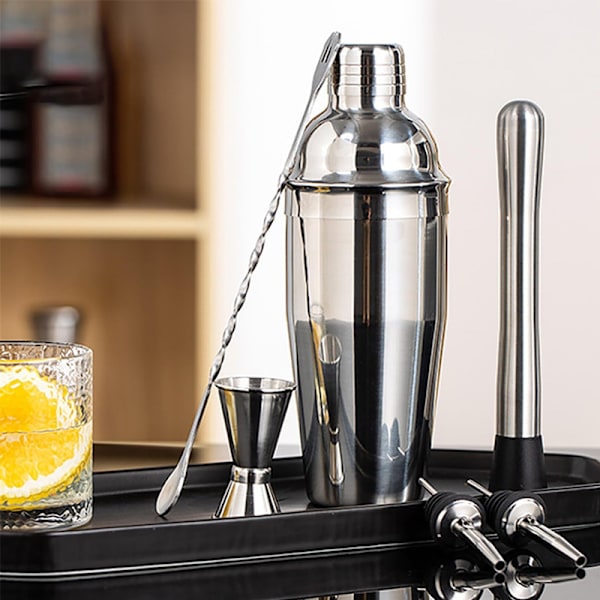 Vinskakare set, rostfritt stål, shakerkopp set Silver 750ML