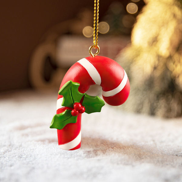 Jultomten Pepparkaksman Julstrumpor Candy Cane Harts Hängande bitar Dekorativ skrivbordsdekoration F