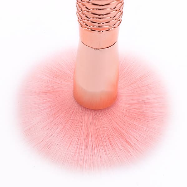10 st. Roséguld Sjöjungfru Sminkborstar