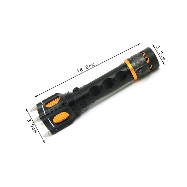 Taktisk LED-ficklampa XM-L T6 Svart