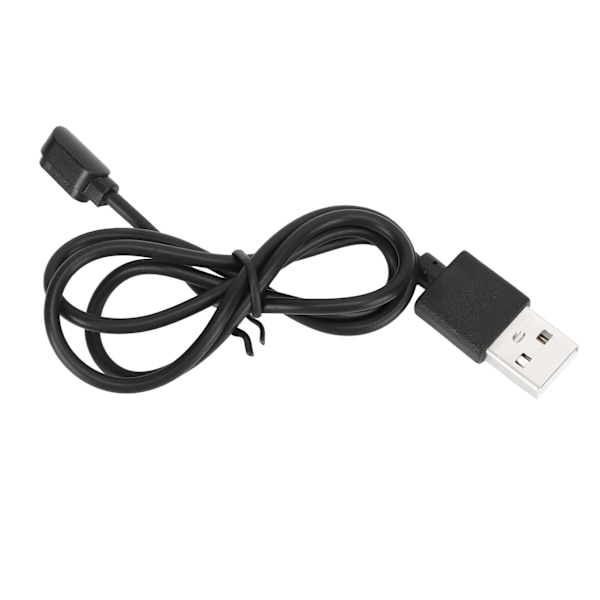 2P Smartwatch Laddningskabel Magnetisk Klockladdare Ersättnings USB Datakabel Svart 4.0mm/0.2in 12.3mm/0.5in