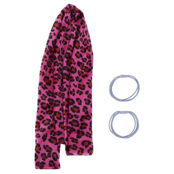 Sjal Elastiskt Hårsnodde Kvinnor Sjal Hårsnoddar Band Flickor Hårband Fläta Band Panther Print
