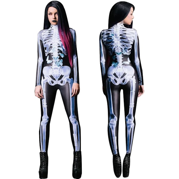 Halloween-skelettdräkter, cosplay-kostymer