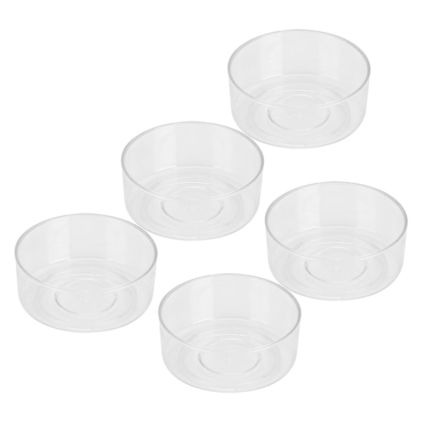 50 st DIY Plast Ljusform Transparent Värmebeständig Ljustillverkningstillbehör Rund Form