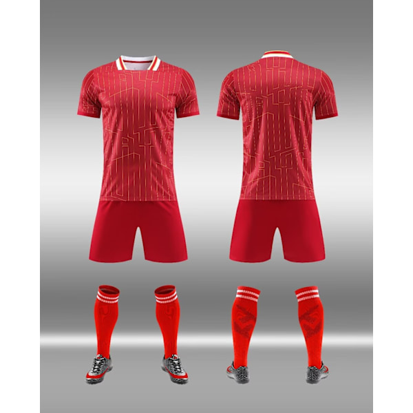 Fotbollströja set för klubb, fotbollsträningsuniform, snabbtorkande H M