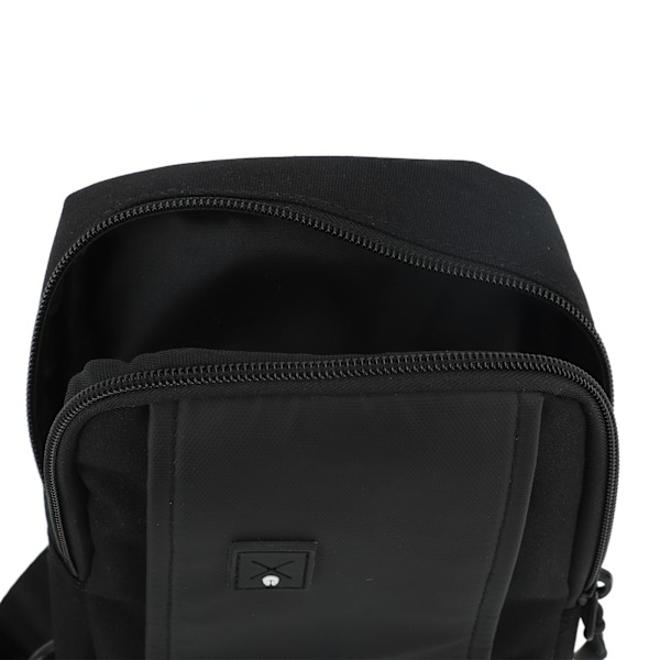 Bröstväska Outdoor Travel Sport Axelrem Ryggsäck Messenger Bag för Män Kvinnor Svart