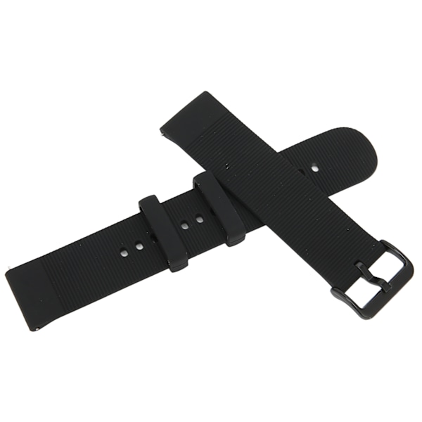 Justerbart Silikonarmband för Amazfit GTS 3/GTS 3 PRO Andningsbart Smartwatch Armband Svart