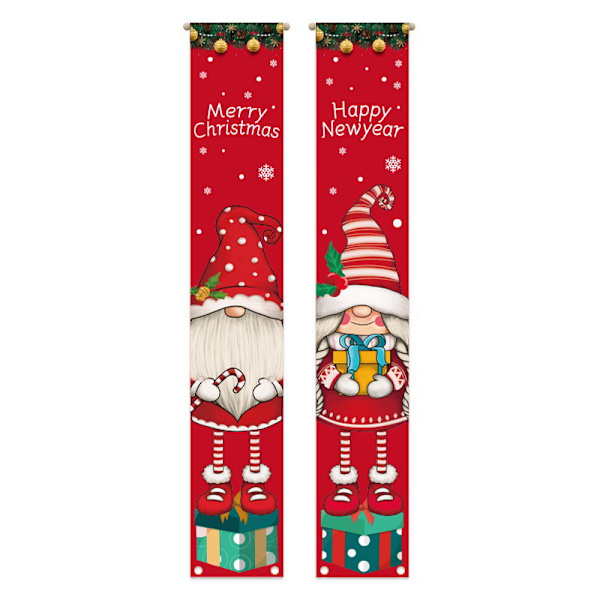 Christmas Couplet Julfest Party Party Party Party Dekorationer Gatepost Couplet 5
